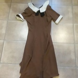 Hell Bunny brown dress